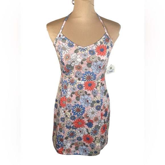 Altar’d State‎ |Vibrant Floral Halter Dress | NWT | Medium - Picture 1 of 9